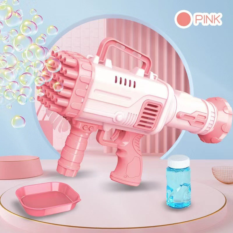 32-Hole Electric Bubble Gun for Kids' Play and Events
